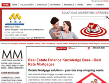 Tablet Screenshot of mortgagemaverick.ca